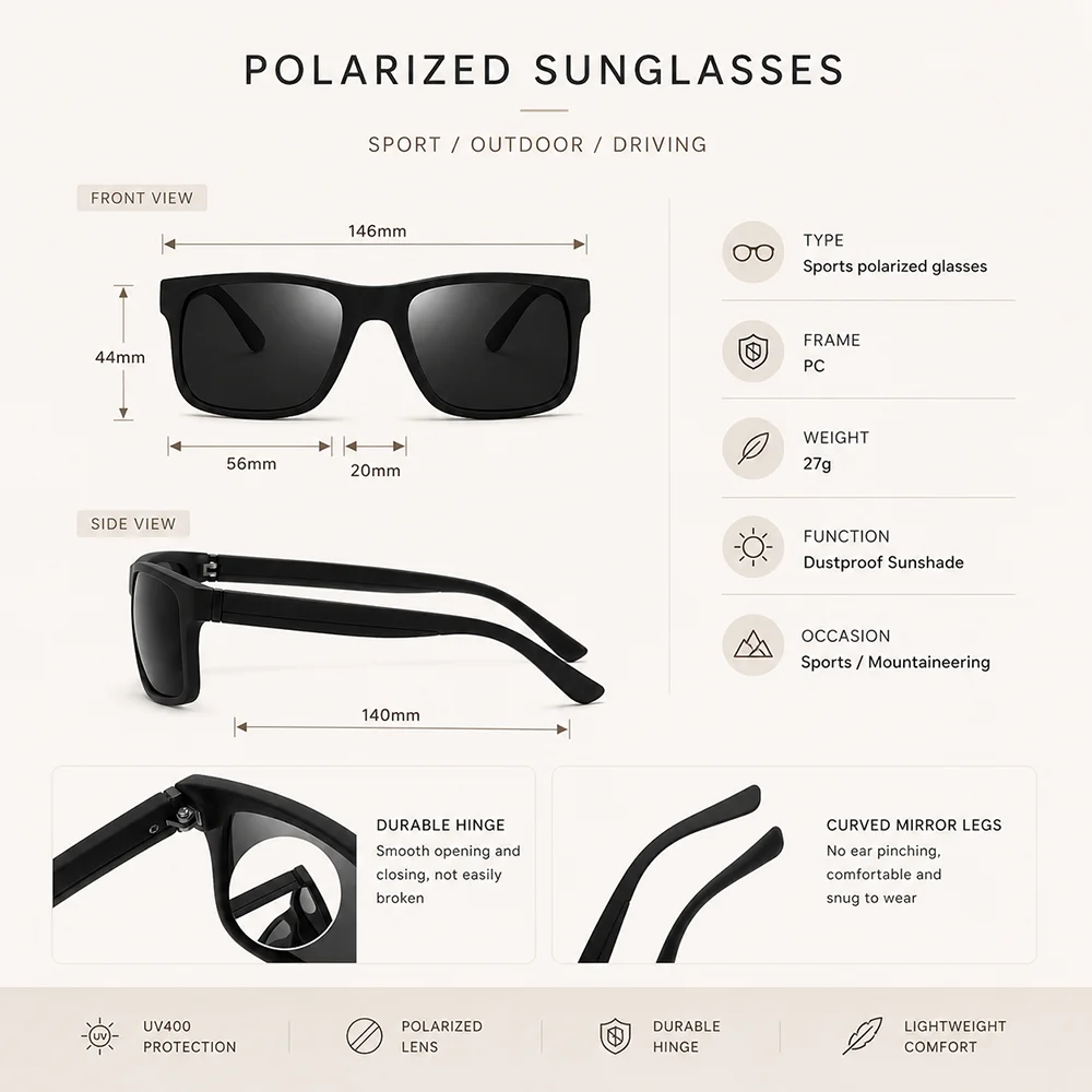 Yeni Erkek Polarize Güneş Gözl - Fishing Sunglasses Polarized incelemesi ve fiyatı