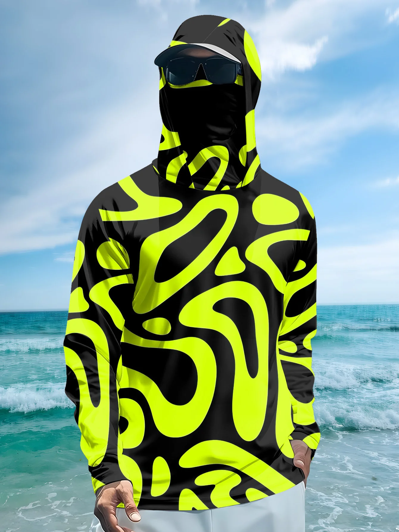 Erkekler için Neon Yeşil Renkl - Fishing Shirt Uv Protection incelemesi ve fiyatı
